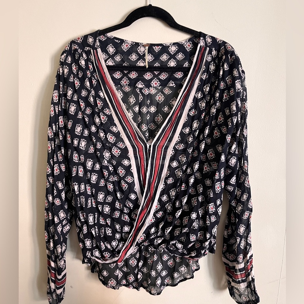 Free People cotton blouse size M